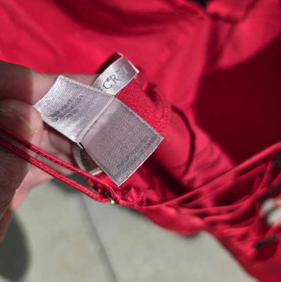 Sexy red Victoria's Secret 90s lingerie style slip dress - Picture 6 of 6